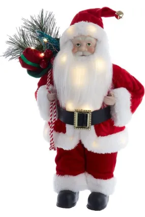 12" Battery-Operated LED Lighted Santa Table Piece