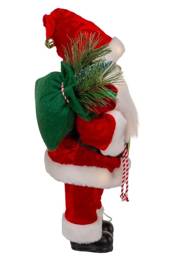 12" Battery-Operated LED Lighted Santa Table Piece