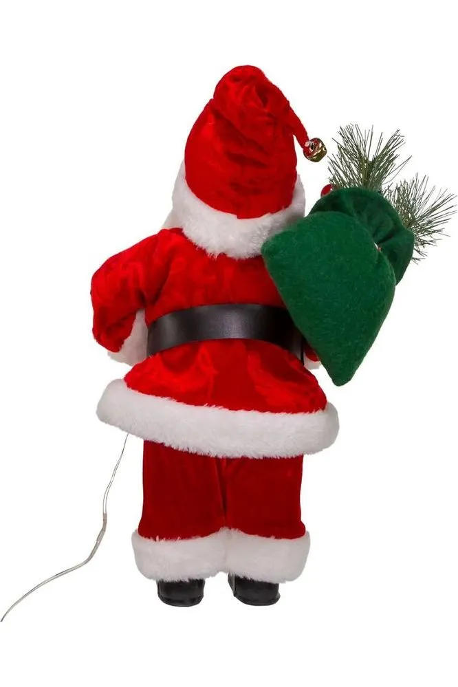 12" Battery-Operated LED Lighted Santa Table Piece