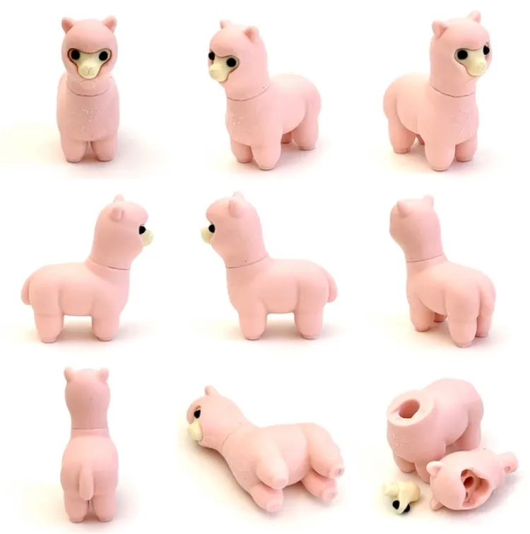 380201 IWAKO SHEEP & LLAMA ERASERS-ASSORTED-30