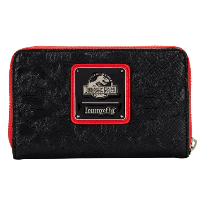 4" Jurassic Park - Logo Debossed Faux Leather Zip Around Wallet Loungefly