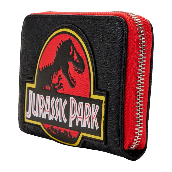 4" Jurassic Park - Logo Debossed Faux Leather Zip Around Wallet Loungefly