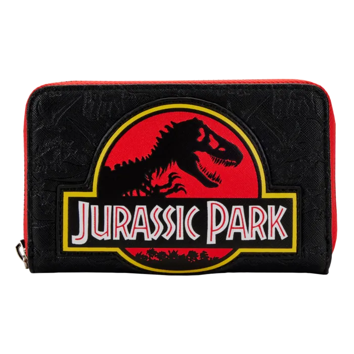 4" Jurassic Park - Logo Debossed Faux Leather Zip Around Wallet Loungefly