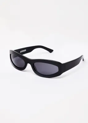 AFENDS Unisex Platinum J - Sunglasses - Gloss Black