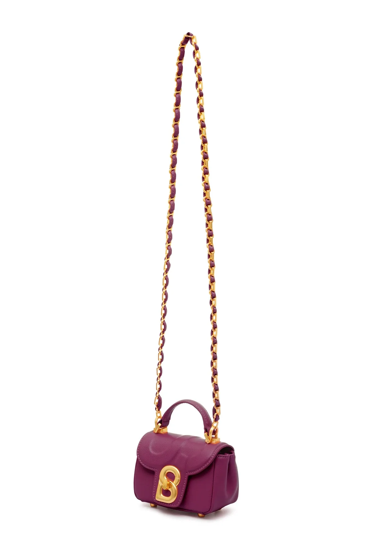 Alma Leather Micro Bag - Magenta