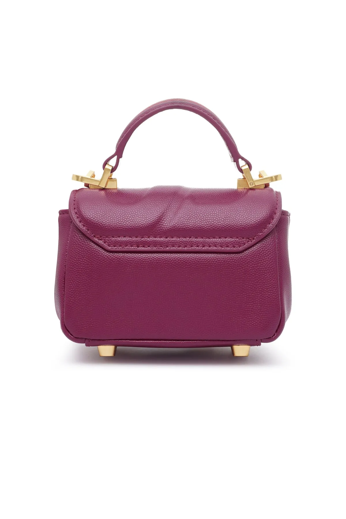 Alma Leather Micro Bag - Magenta