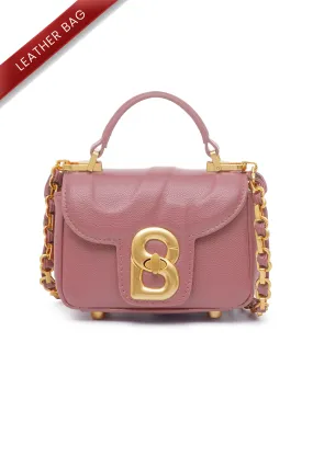 Alma Leather Micro Bag - Pink