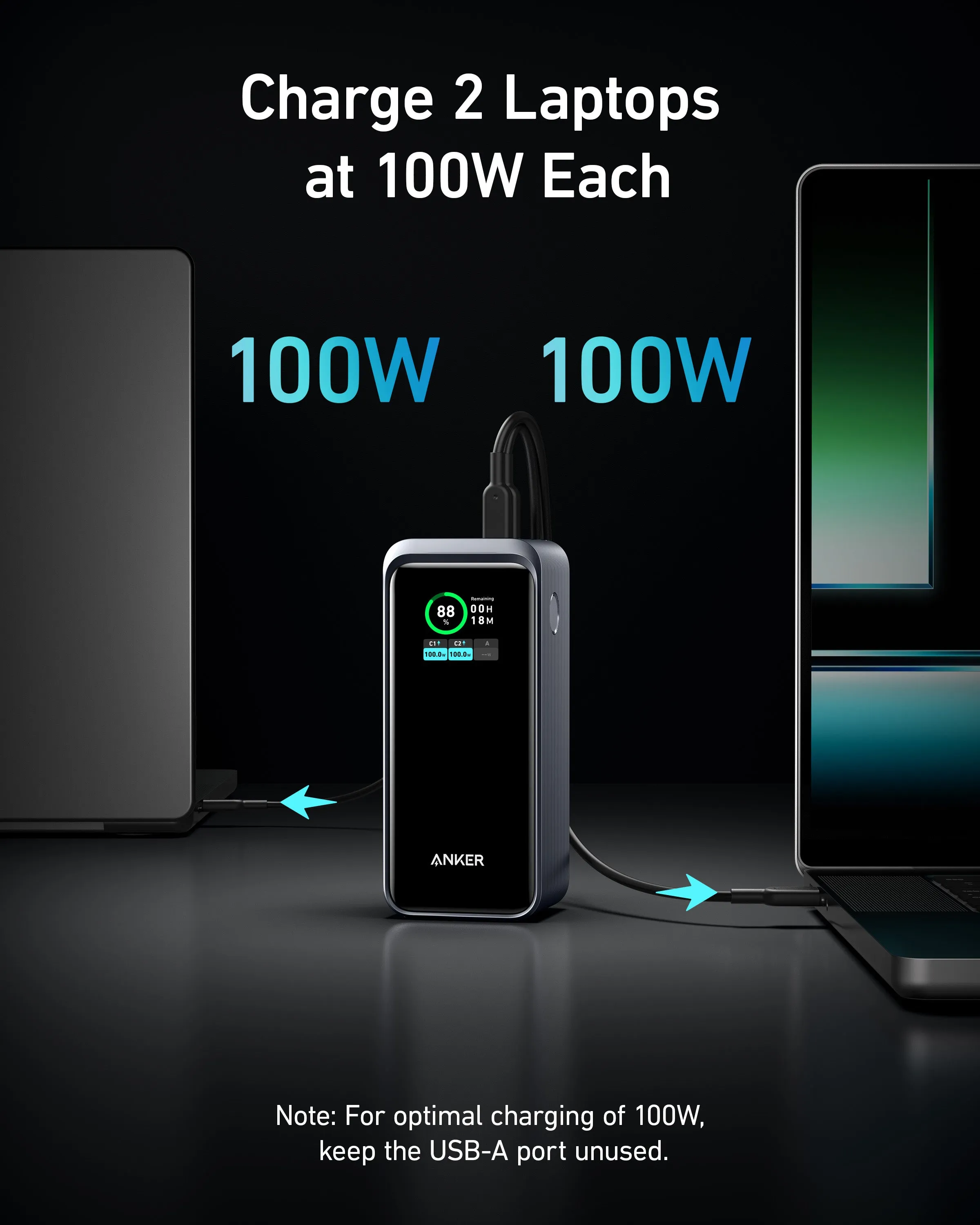 Anker Prime Power Bank 20000mAh 200W Black | A1336011