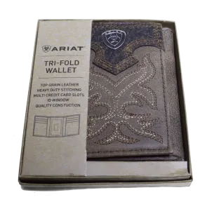 Ariat A3511044 PREMIUM BRAND MENS TRIFOLD WALLET