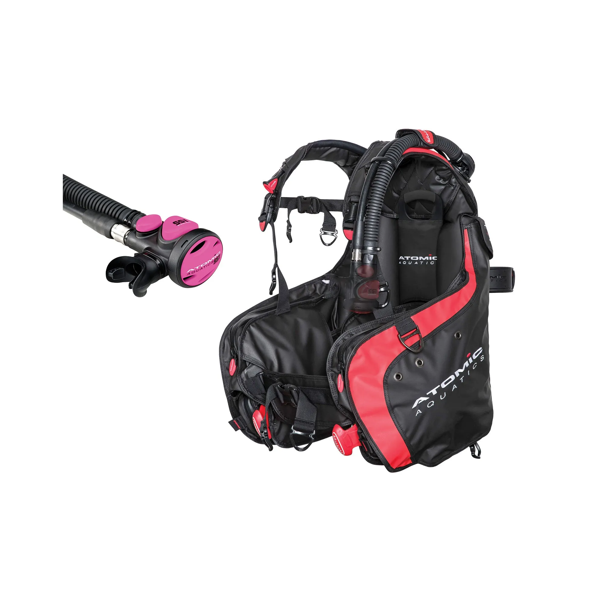 Atomic Aquatics BC1 BCD and SS1 Safe Second Inflator Diving Package