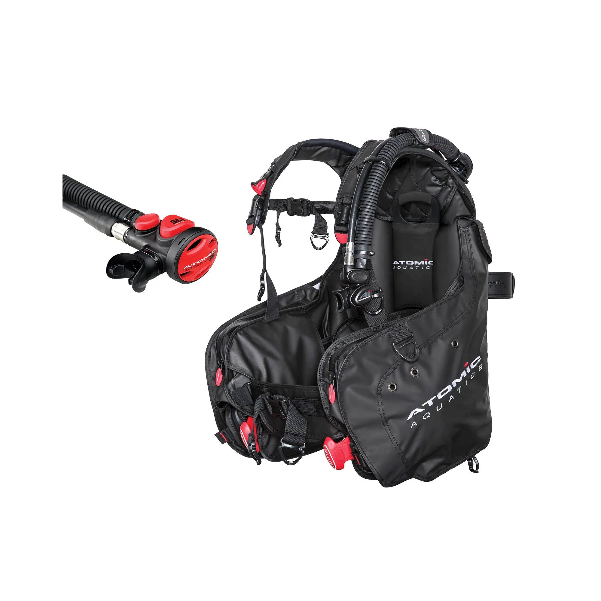 Atomic Aquatics BC1 BCD and SS1 Safe Second Inflator Diving Package