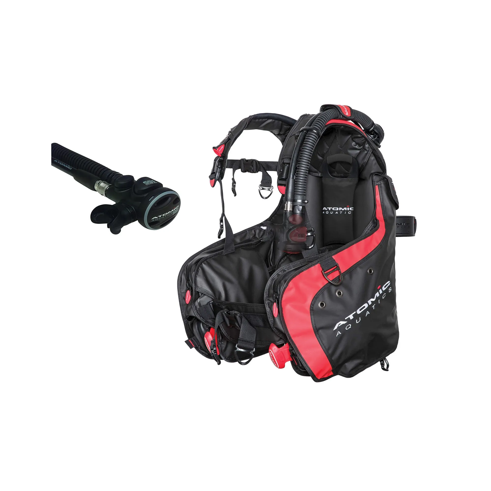 Atomic Aquatics BC1 BCD and SS1 Safe Second Inflator Diving Package