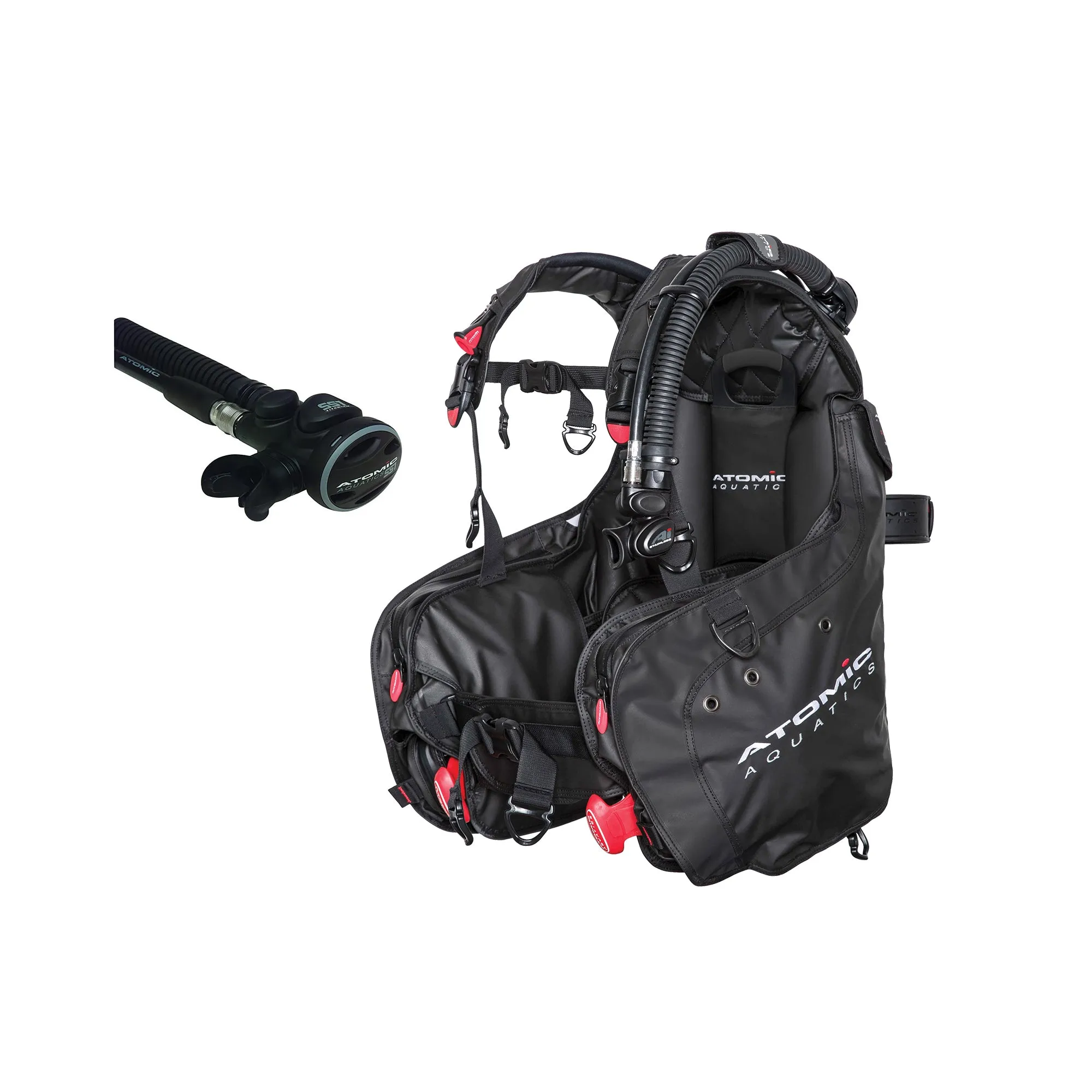 Atomic Aquatics BC1 BCD and SS1 Safe Second Inflator Diving Package