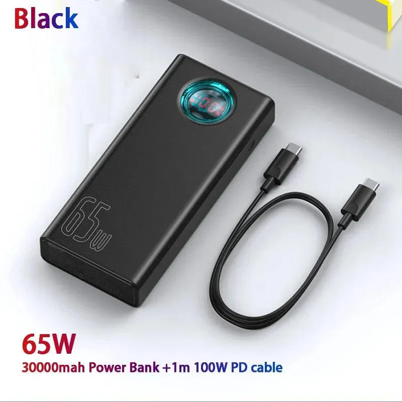 Baseus 30000mAh High-Capacity Power Bank with 65W PD Fast Charging for All Devices