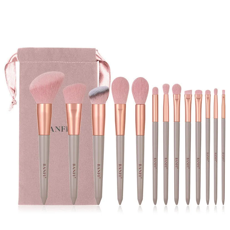 Beauty Brush Set Four Seasons Green 13 Makeup Brush Set Fix Quick-Drying Fiber Soft Hhair Wizard Of Oz