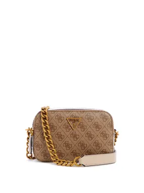 Beige Brown Noelle Crossbody Camera Bag