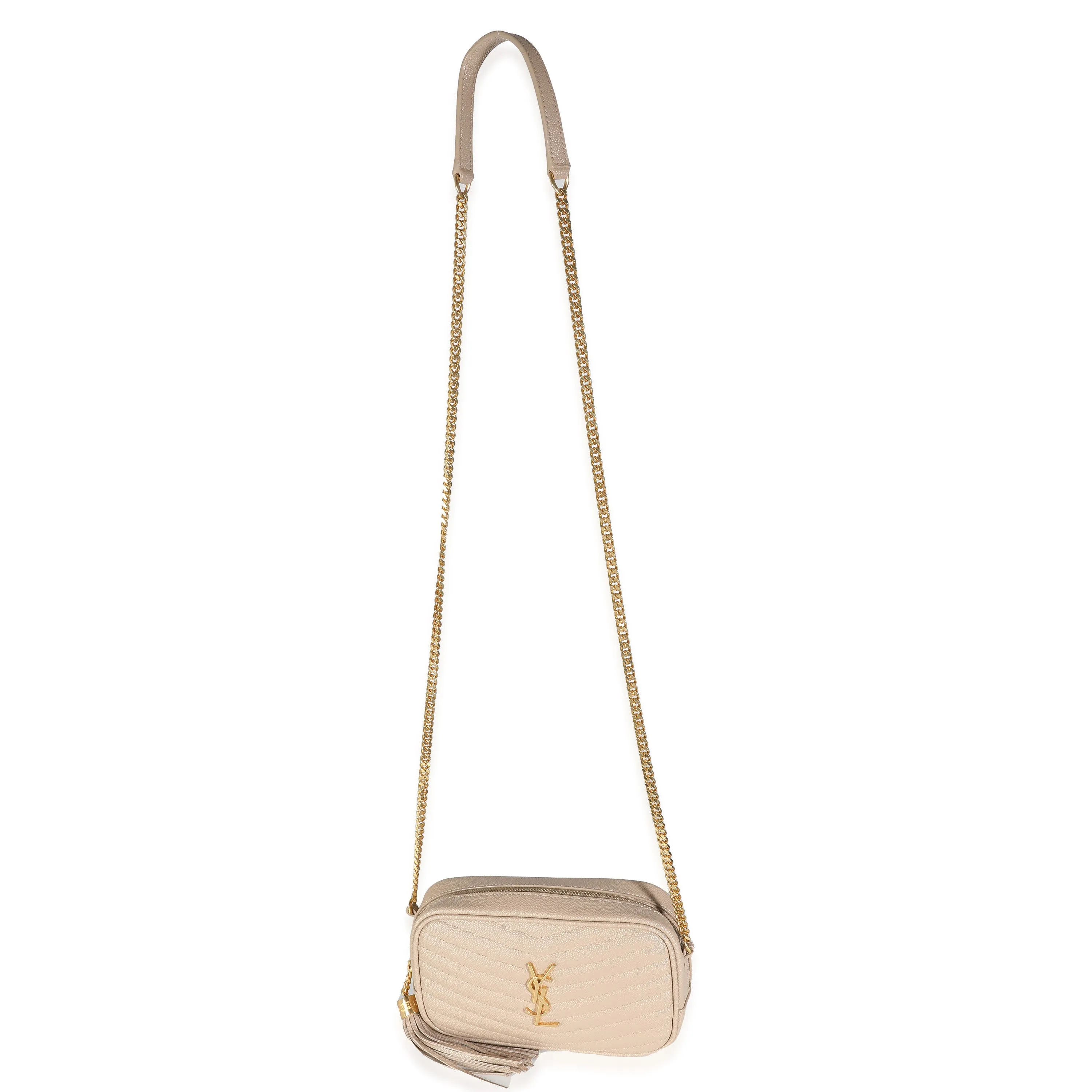 Beige Grain De Poudre Mini Lou Camera Bag