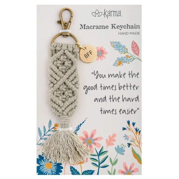 BFF Macrame Keychain