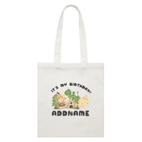 Birthday Royal Group It's My Birthday Addname White Canvas Bag