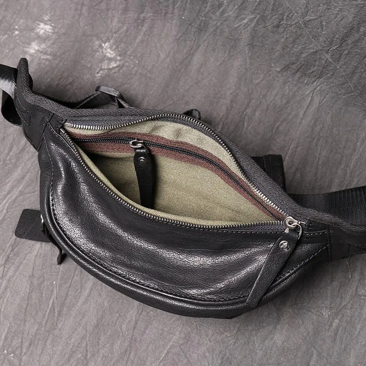 Black MENS LEATHER Brown FANNY PACK FOR MEN BUMBAG WAIST BAGS Chest Bag For Men