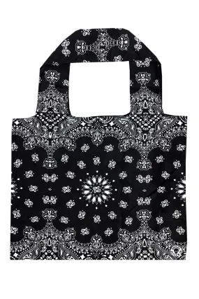 Black Paisley Recycle Bag