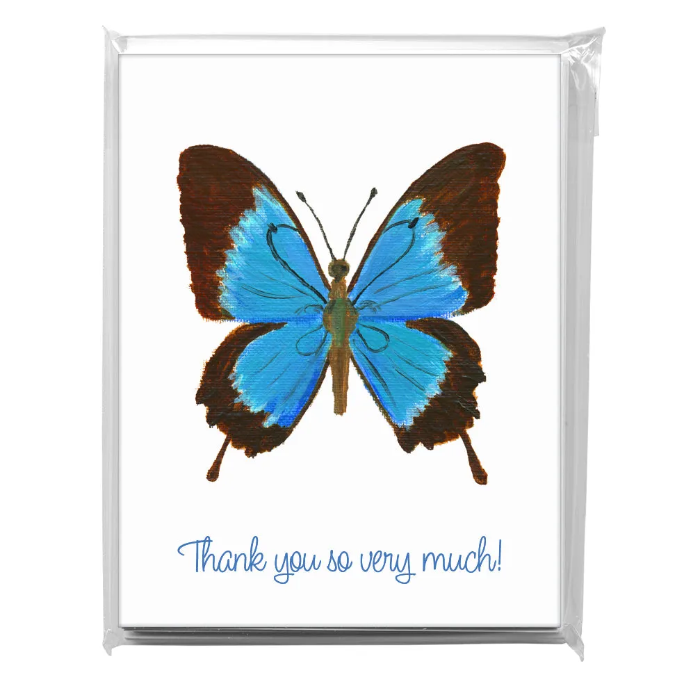 Blue Butterfly, Greeting Card (7621B)