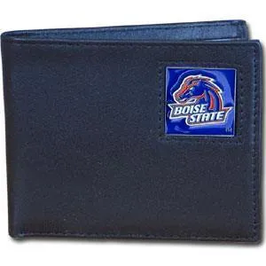 Boise St. Broncos Leather Bi-fold Wallet