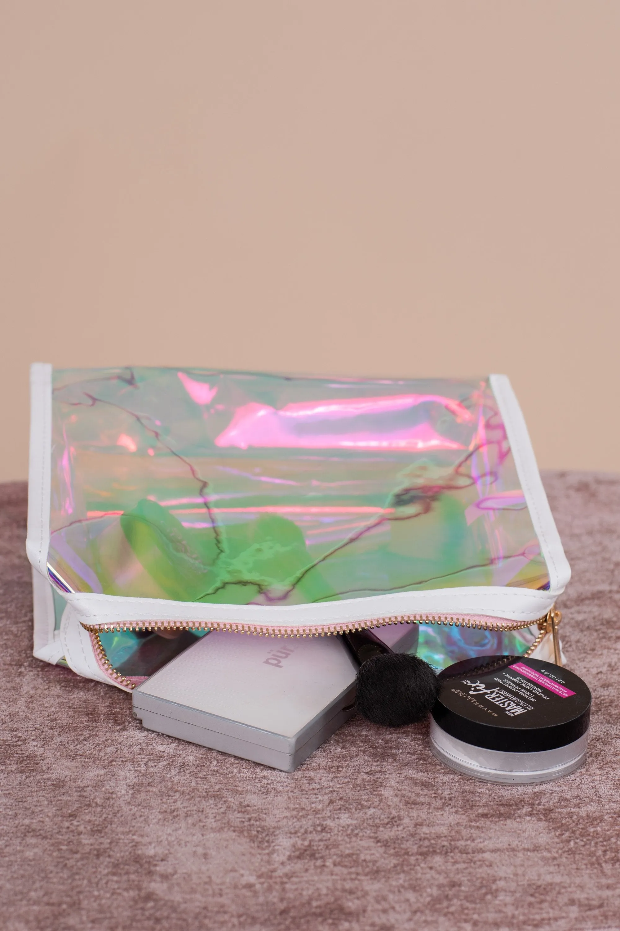 Boldly Go Iridescent Clear Makeup Bag