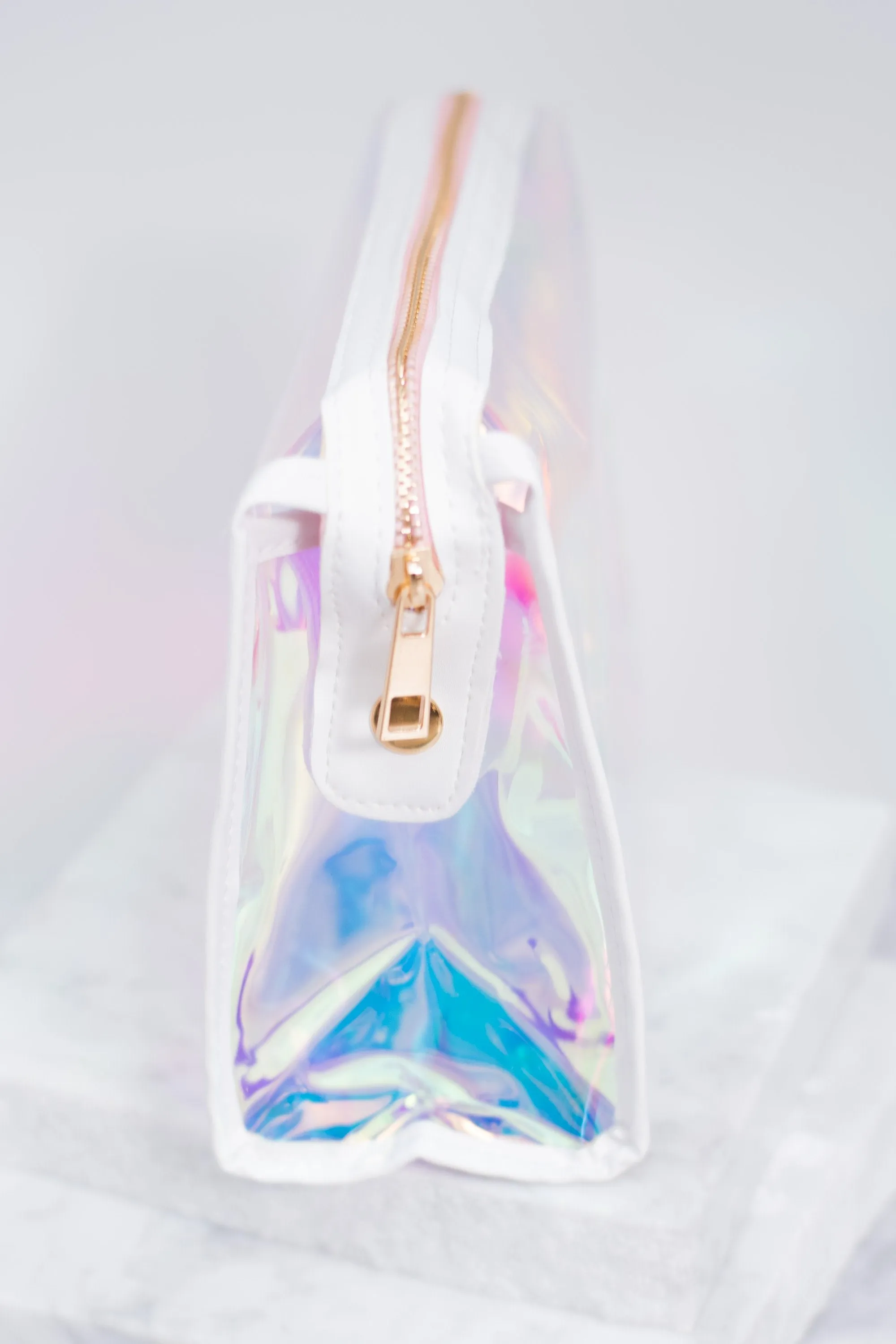 Boldly Go Iridescent Clear Makeup Bag