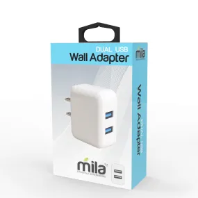 Boxed USB 2-Port Wall Adapter