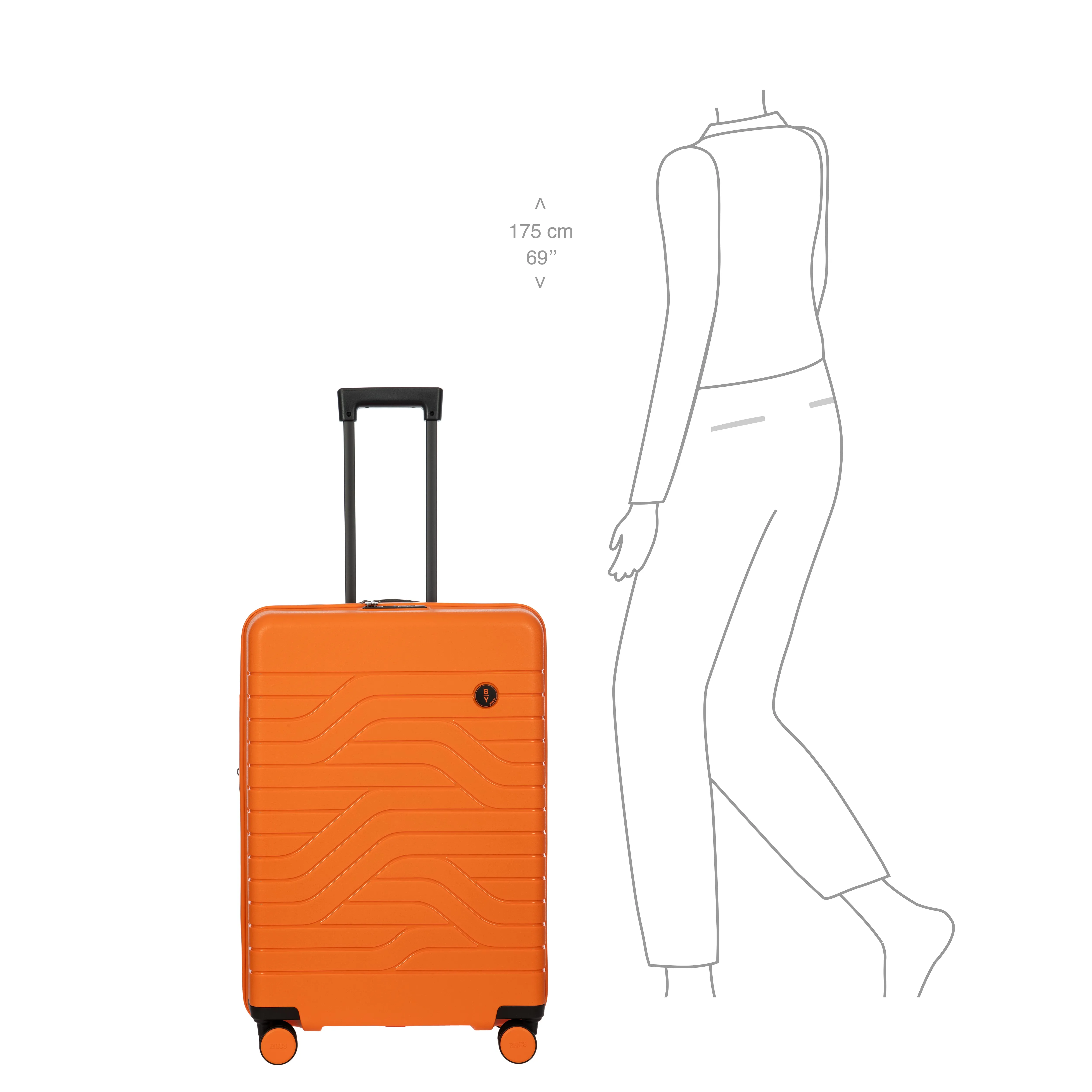 B|Y ULISSE 28" EXPANDABLE SPINNER // Orange