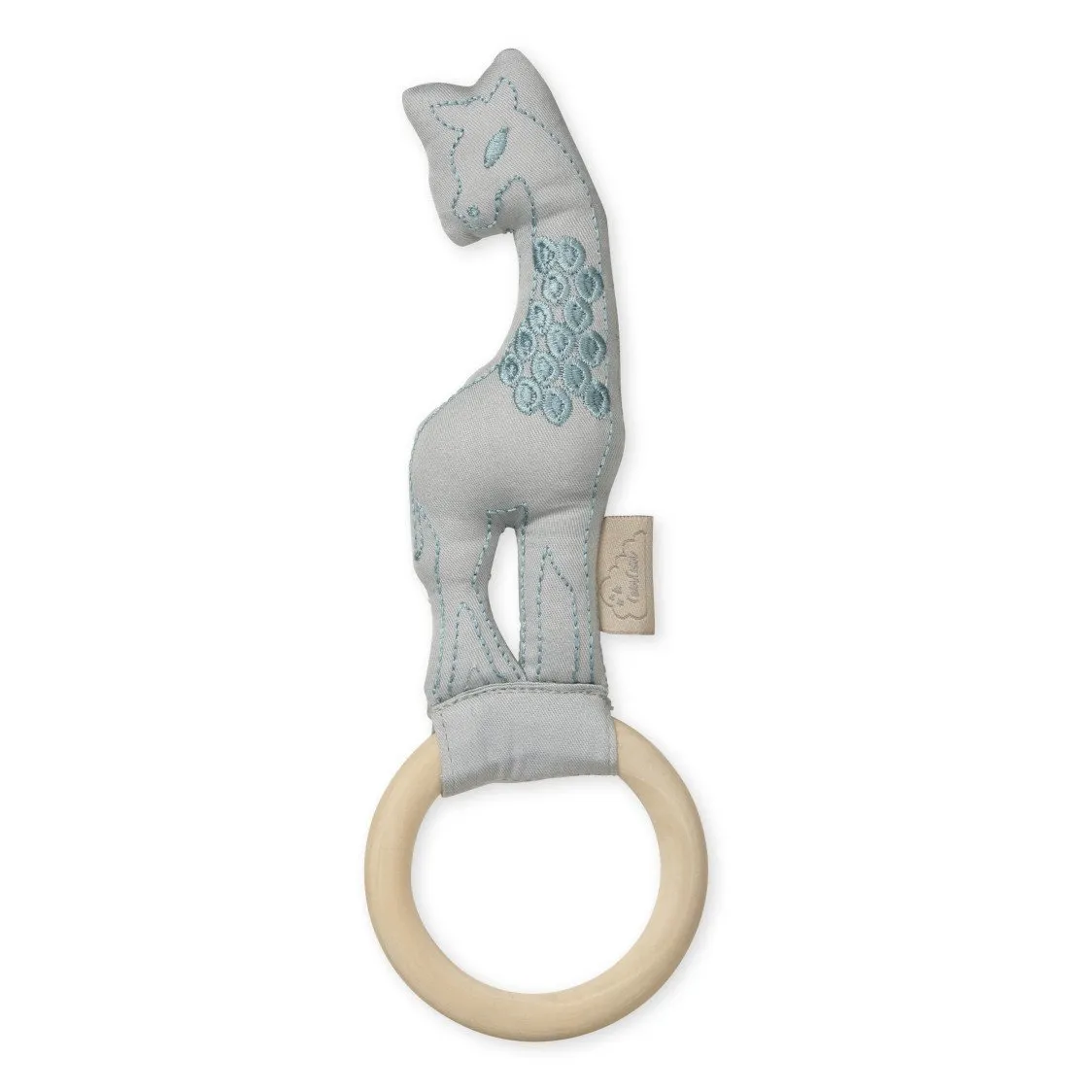 Cam Cam Giraffe Rattle - Dark Green