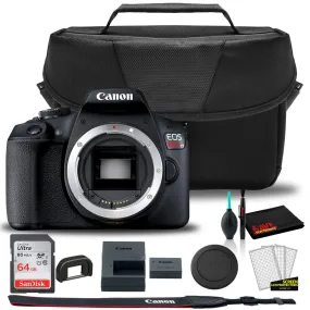 Canon EOS Rebel T7 DSLR Camera    EOS Bag    Sandisk Ultra 64GB Card   Cleaning Set And More (Kit Box) No Lens