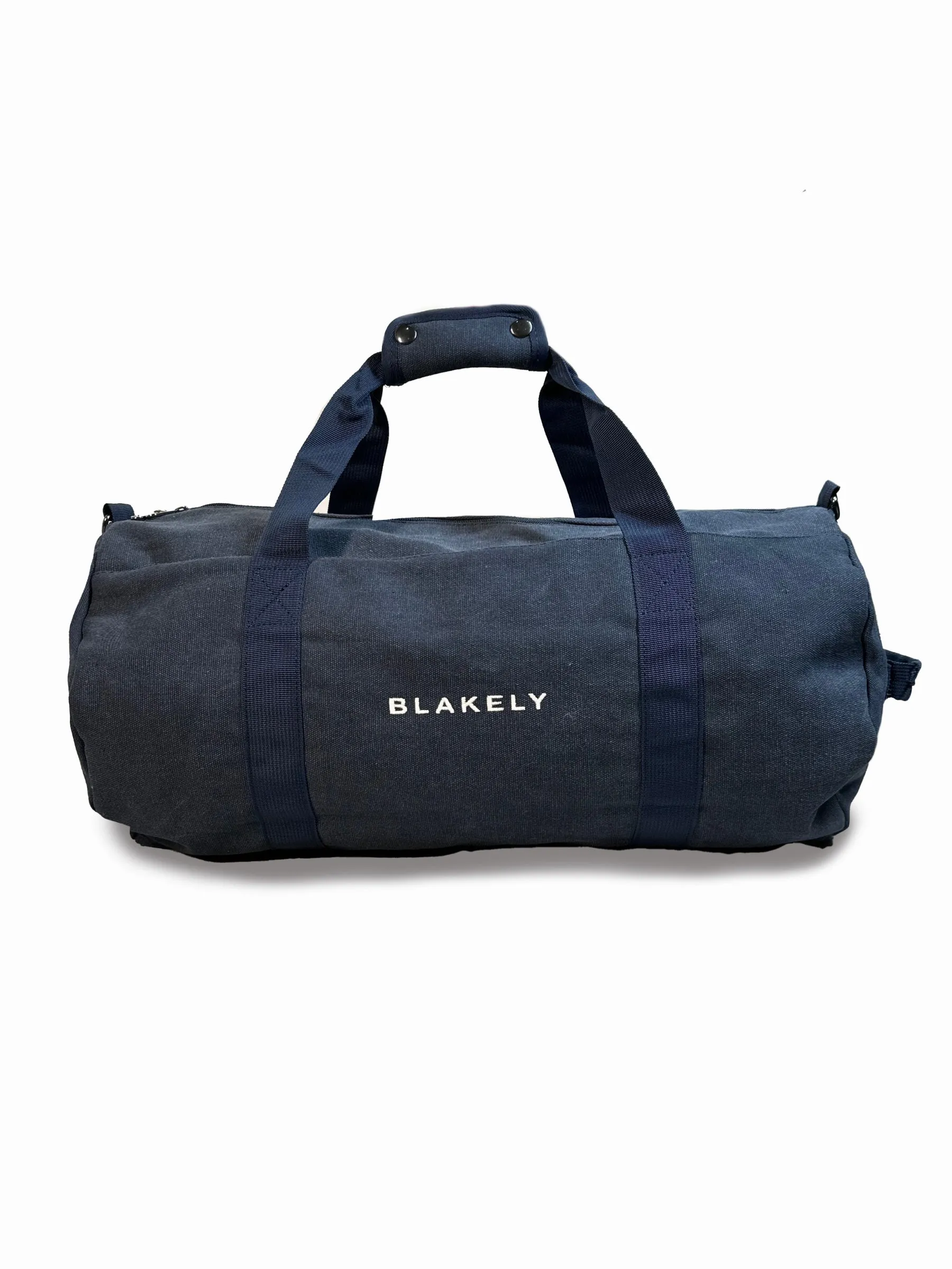 Canvas Barrel Bag - Navy