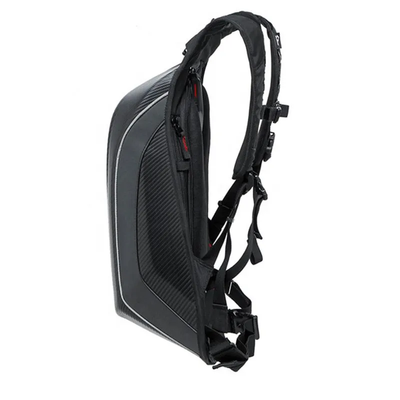 Carbon Fiber Hard Shell Moto Backpack