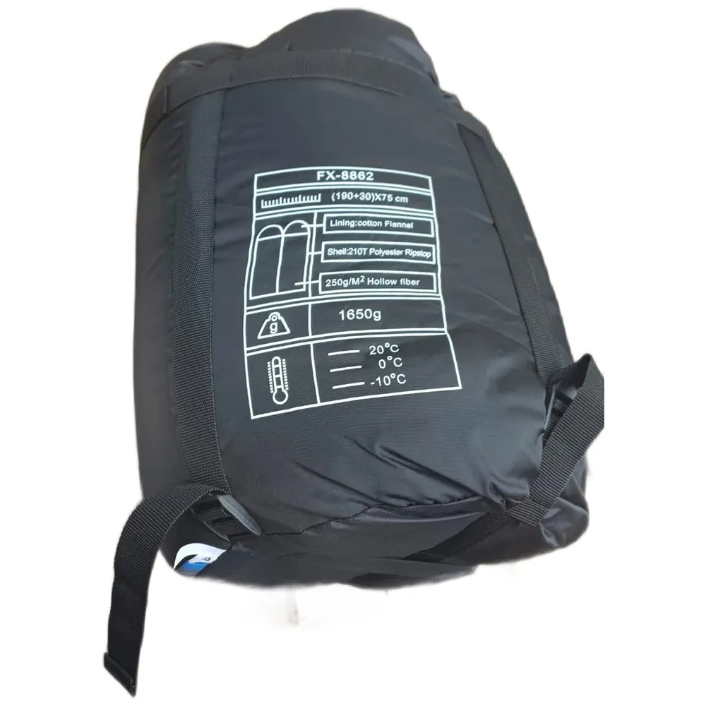 Chanodug Sleeping Bag Waterproof Camping Blue Black -10°c