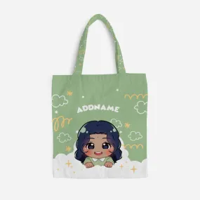 Chibi Me Series Full Print Canvas Bag - Indian Female