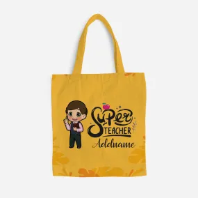 Chibi Super Teacher Chinese Male Teacher Full Print Tote Bag