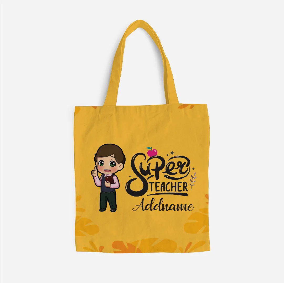 Chibi Super Teacher Chinese Male Teacher Full Print Tote Bag