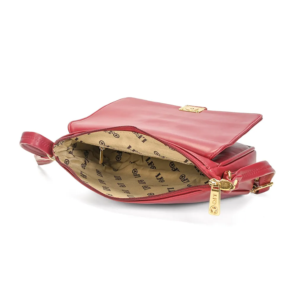 Chic Pink Pleated Sling Bag for Women