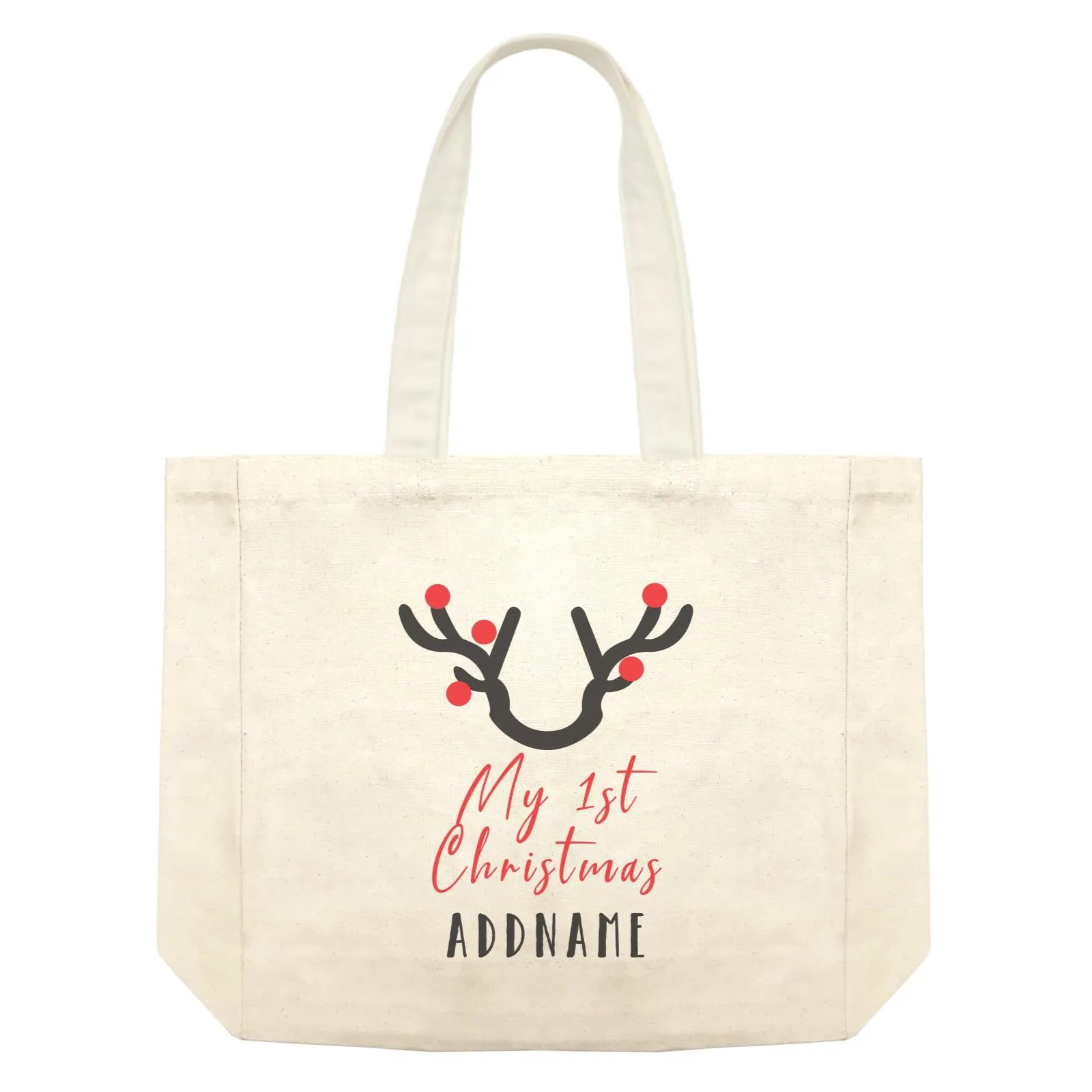 Christmas Series Antler My 1st Chistmas Shopping Bag