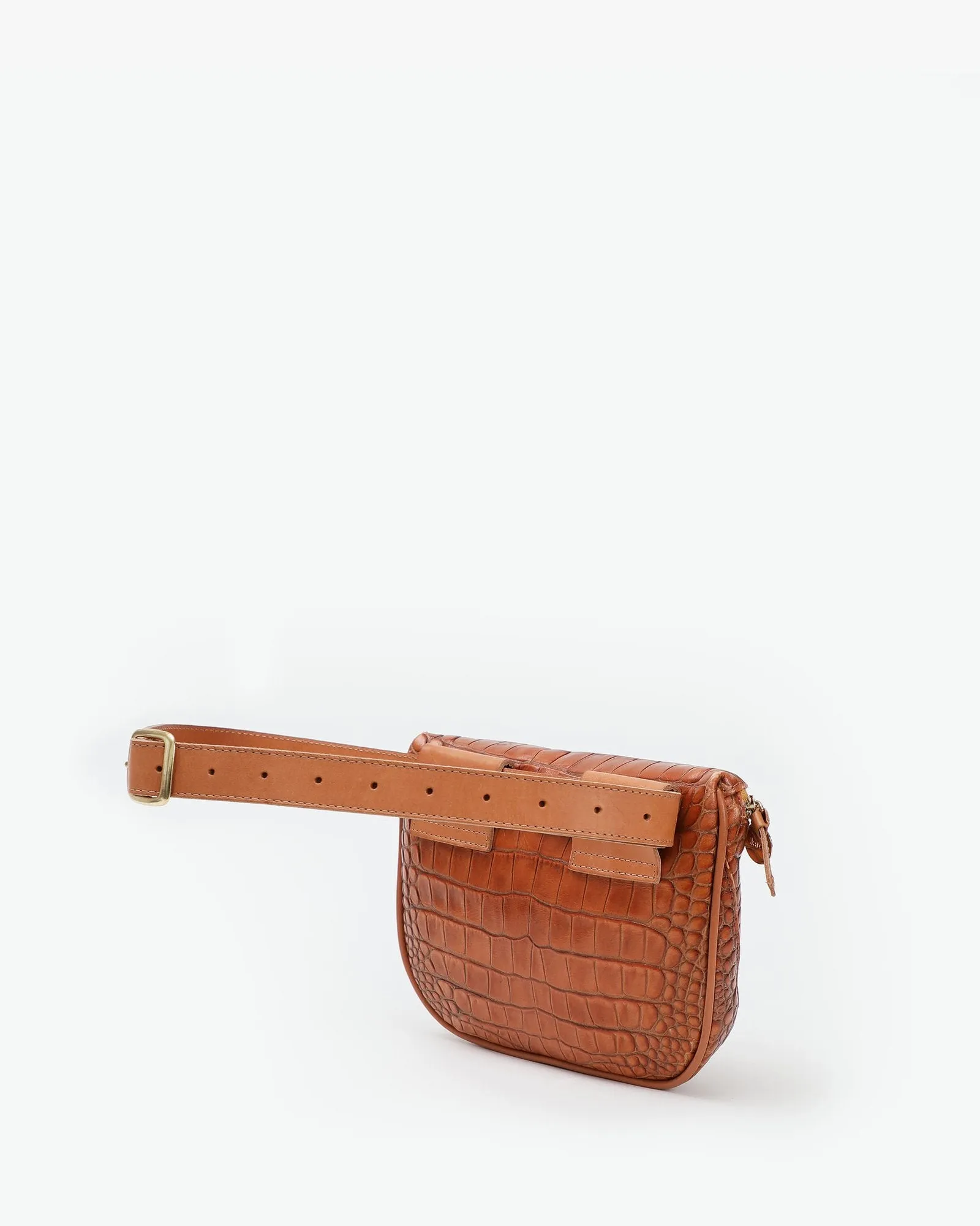 Clare V. - Fanny Pack in Cuoio Autumn Croco