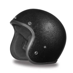 Close Out Clearance Daytona Helmets DC7-A ‘Cruiser’ Black Metal Flake ¾ Open Face Helmet