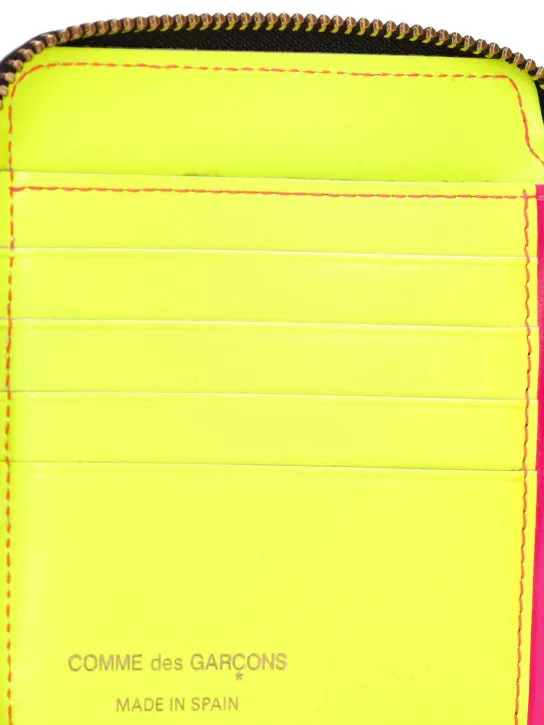 Comme des Garçons Wallet   Super Fluo leather wallet 