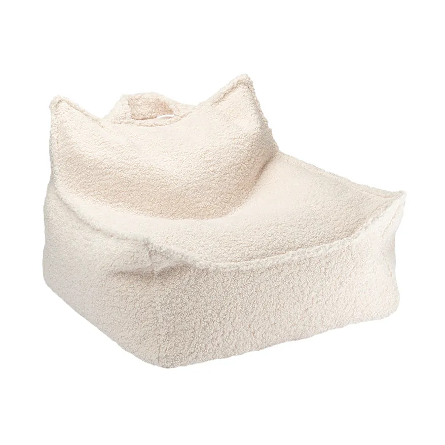 Cream White Beanbag Chair