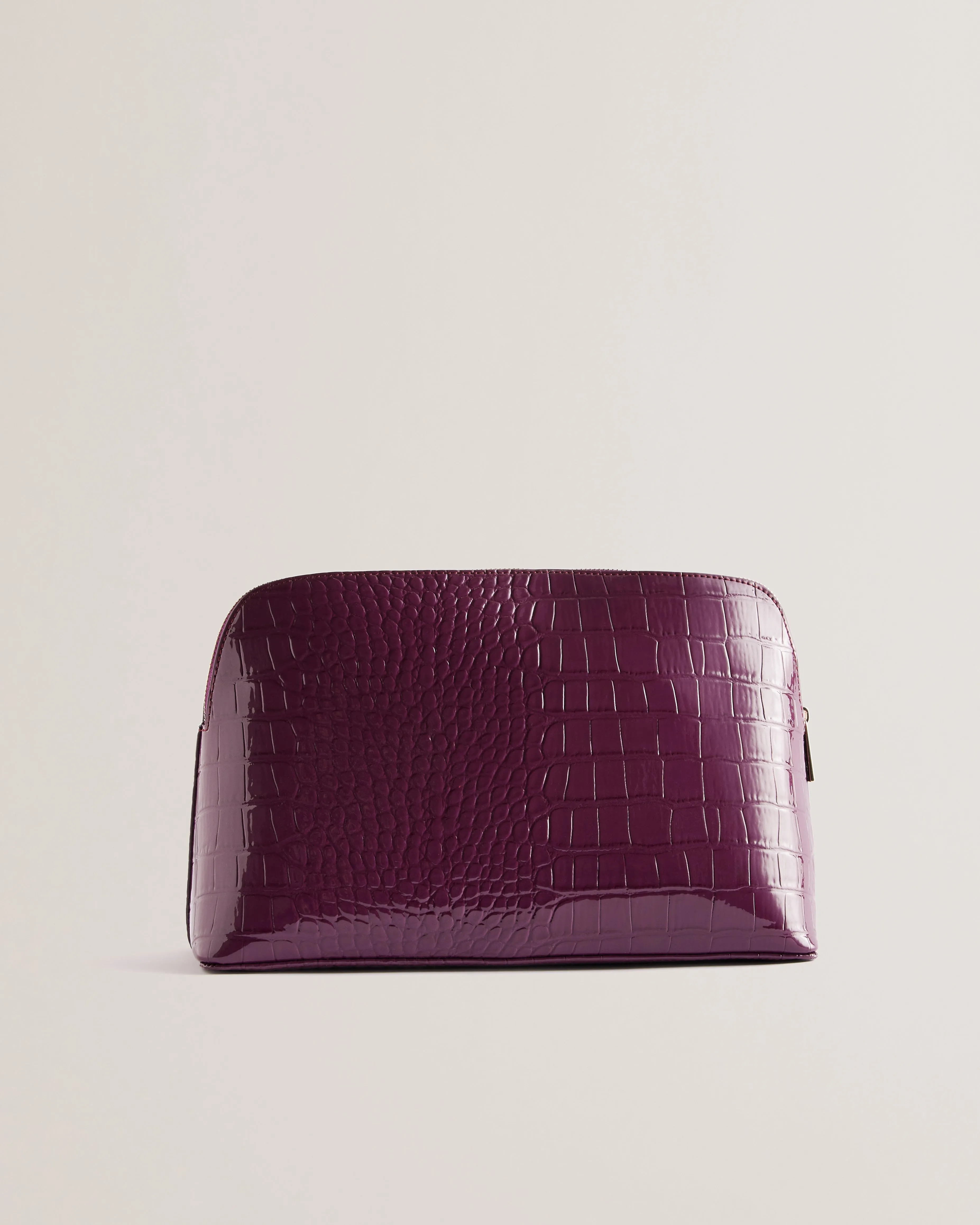 Crocana Croc Effect Washbag Maroon