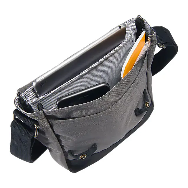 Cross Body Snap Bag - Gray