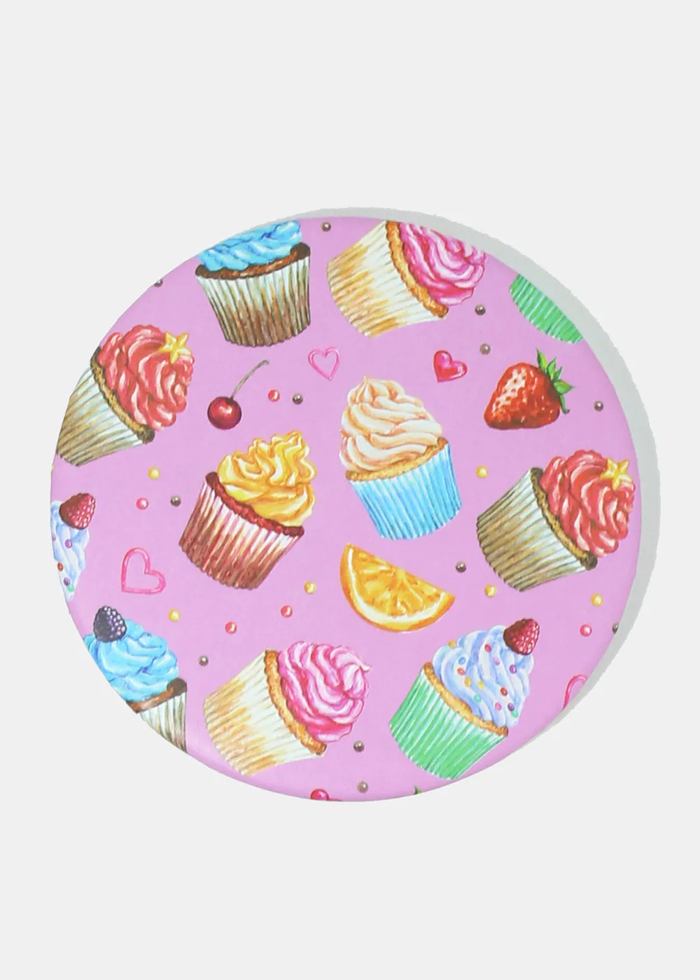 Cupcake Print Pocket Mirror