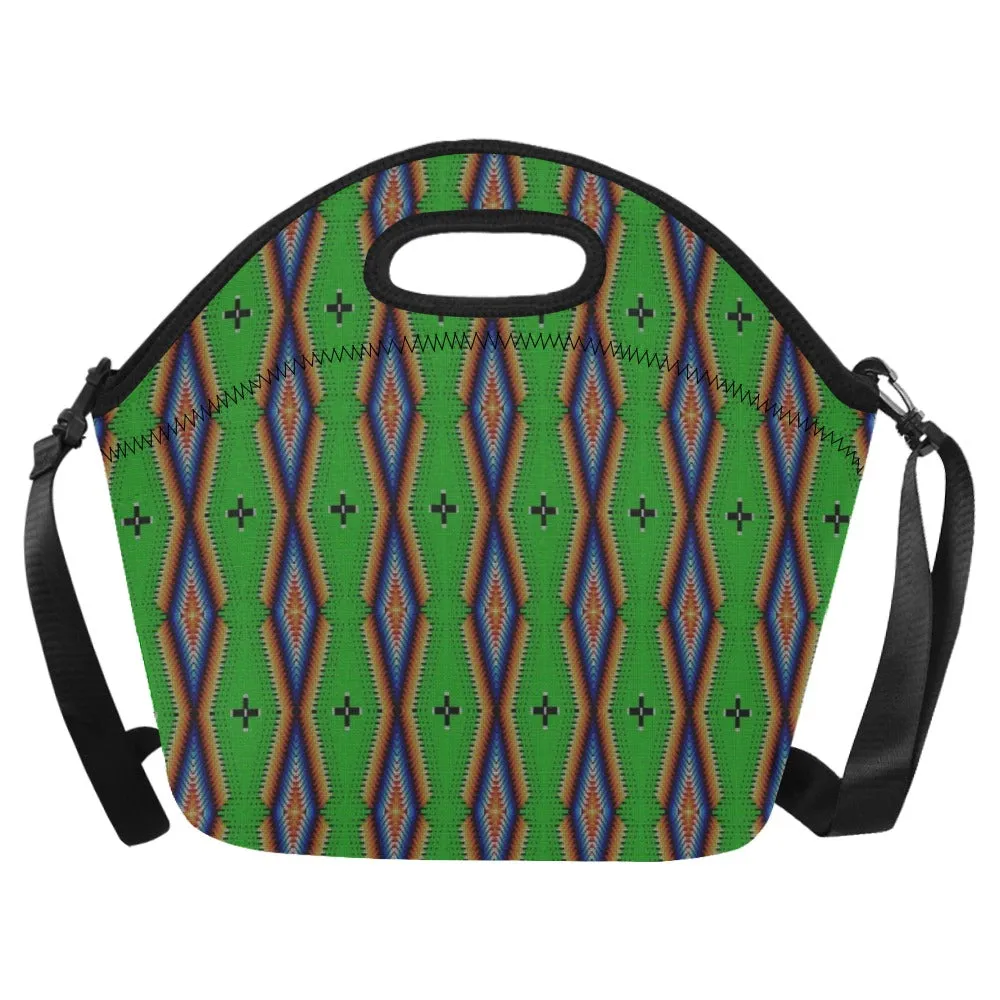 Diamond in the Bluff Lime Neoprene Lunch Bag/Large