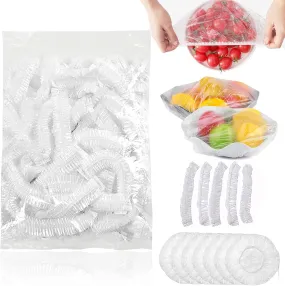 Disposable Food Cover Plastic Wrap Elastic Multipurpose (100pcs pack)